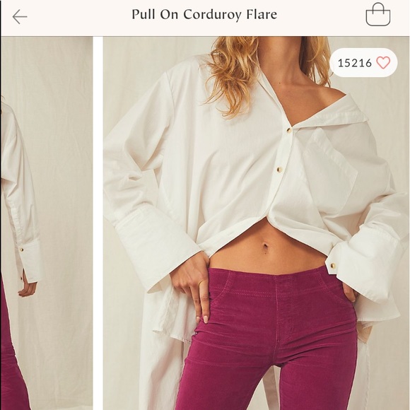 Free People Corduroy Flare Pants - Picture 4 of 5